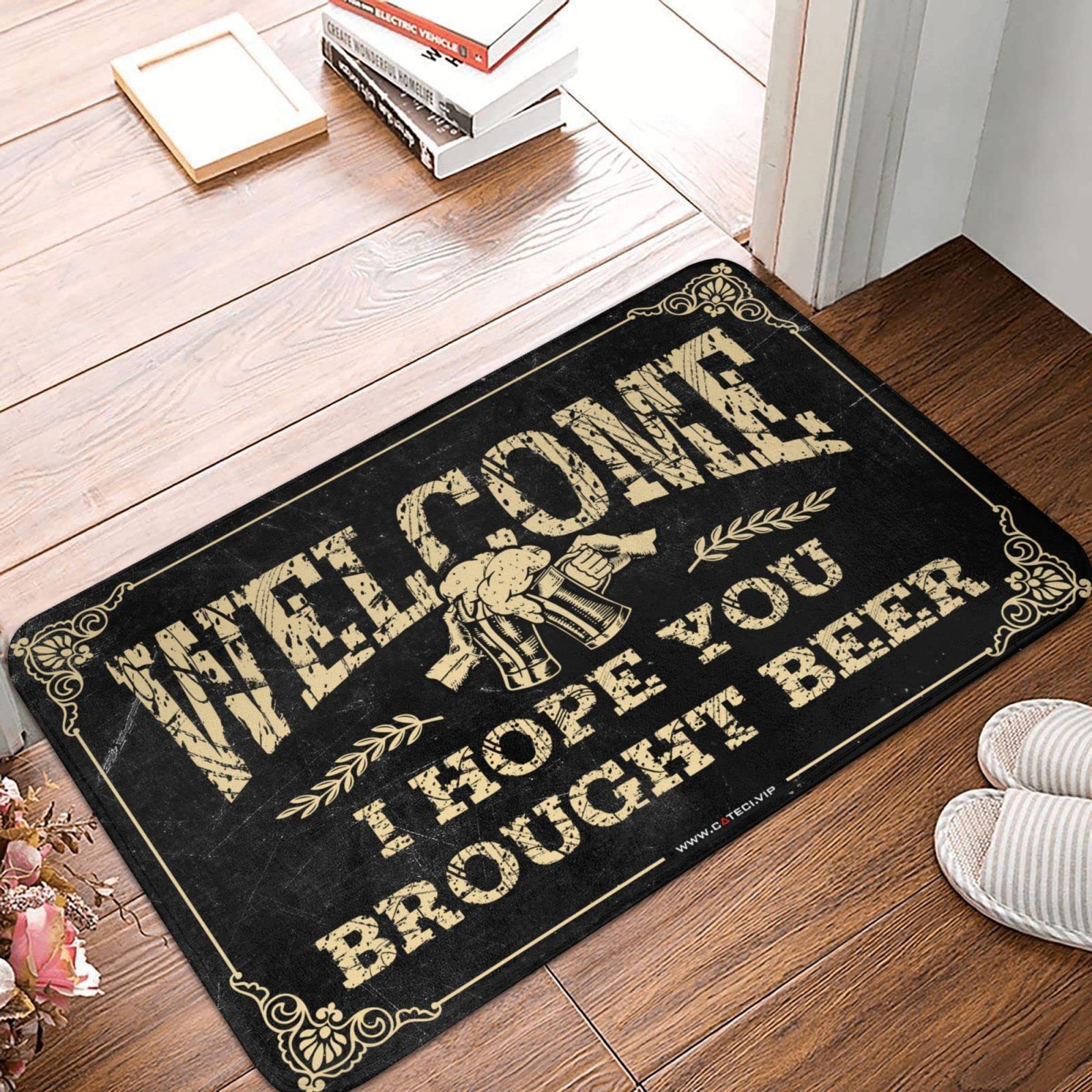 Tapis de porte d'entrée de ferme humoristique, cadeau crémaillère idéal