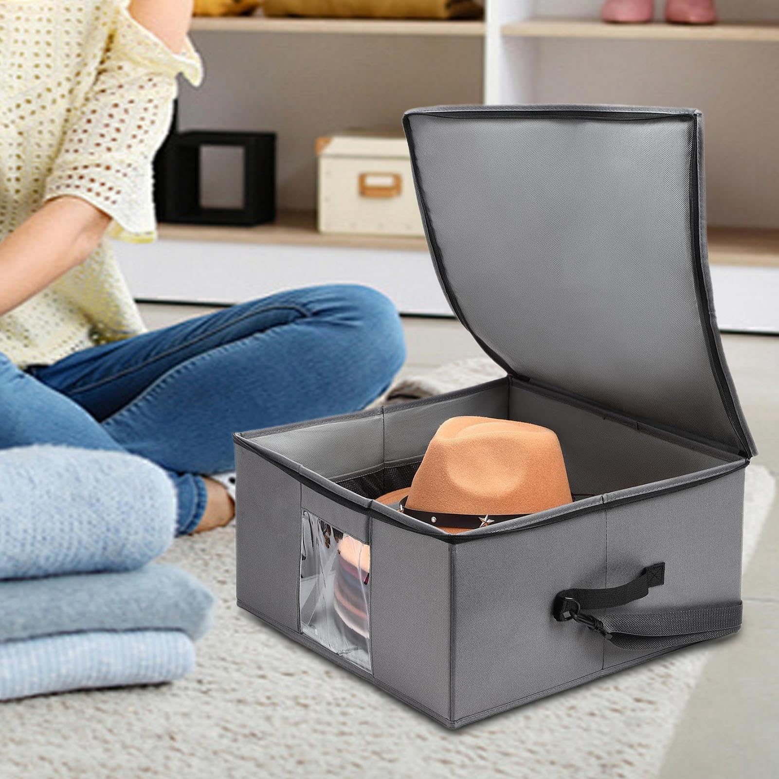 Genérico Sombrerera de Almacenamiento y Organización para Gorras | Transportador De Sombreros De Ala Ancha Para Viajes para Hogar, Dormitorio, Armario, Vestidor, Viajes y Vacaciones