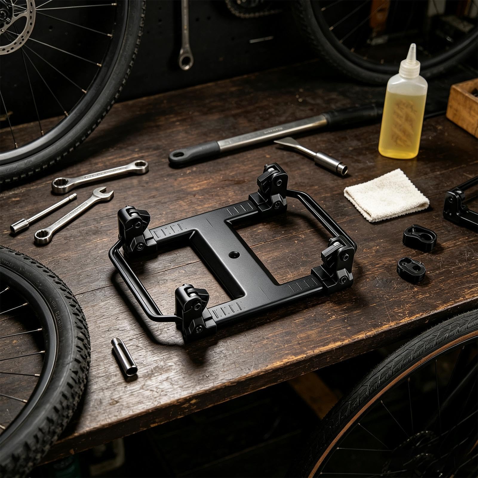 Support De Conversion pour Boucle De Sacoche À Vélo Porte-Bagages À Largeur | Support Boucle Sacoche Arrière Vélo pour modification panier cargo, cyclisme urbain et