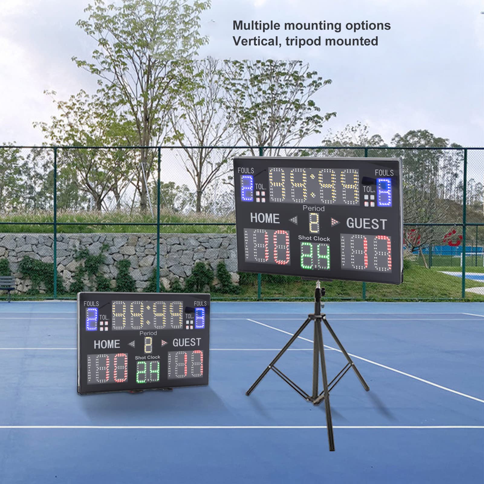 SEAFRONT Tabellone Segnapunti Elettronico Indoor Multisport a 15 Cifre LED