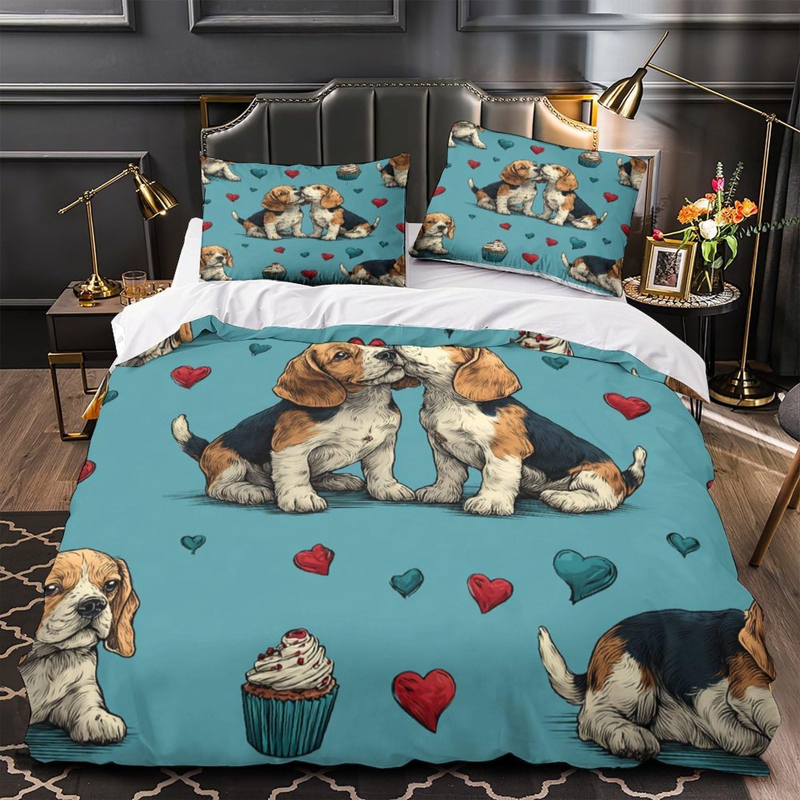 Ensemble de literie ultra douce beagle pour des nuits apaisantes et cocon