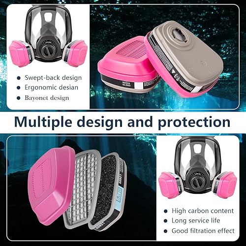 Miniatura 5 de 60921 Cartucho/filtro respirador, filtro de partículas, compatible con respiradores serie 6000, 7000, FF-400, vaporizadores orgánicos de filtrado