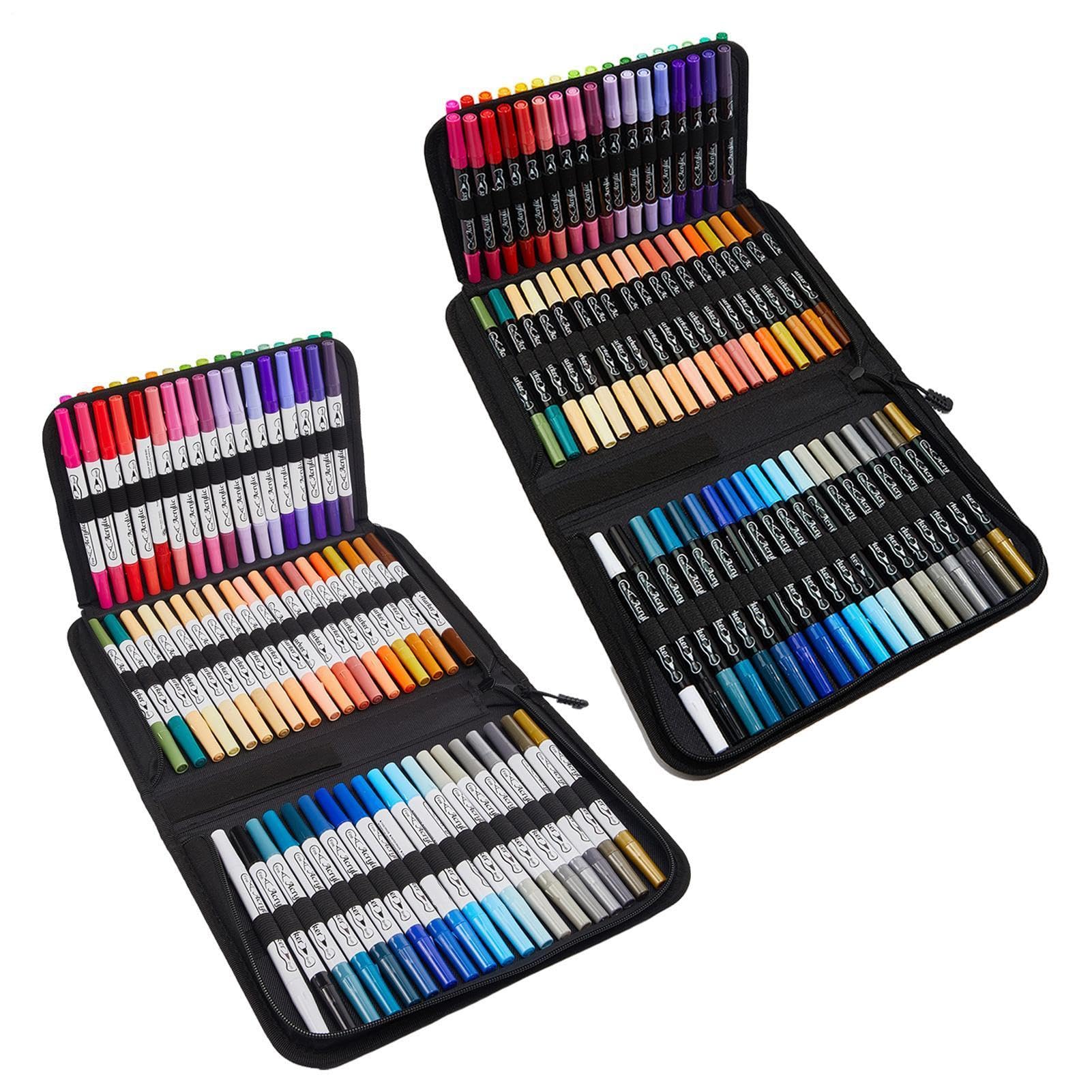 Generisch Acrylmarker Stifte 72 Farben im Set – Malbuch-Malstifte