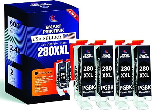 Miniatura 7 de Smart Printink Compatible con TR8620a Cartucho de tinta de repuesto para Canon PGI-280XXL CLI-281XXL 280 XXL 281 XXL Compatible con TR8620a TR8620