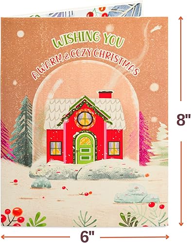 Miniatura 10 de Paper Love Frndly, tarjeta de Navidad emergente, bicicleta de Navidad 3D, tarjetas de felicitación hechas a mano, para Navidad o vacaciones, 100%