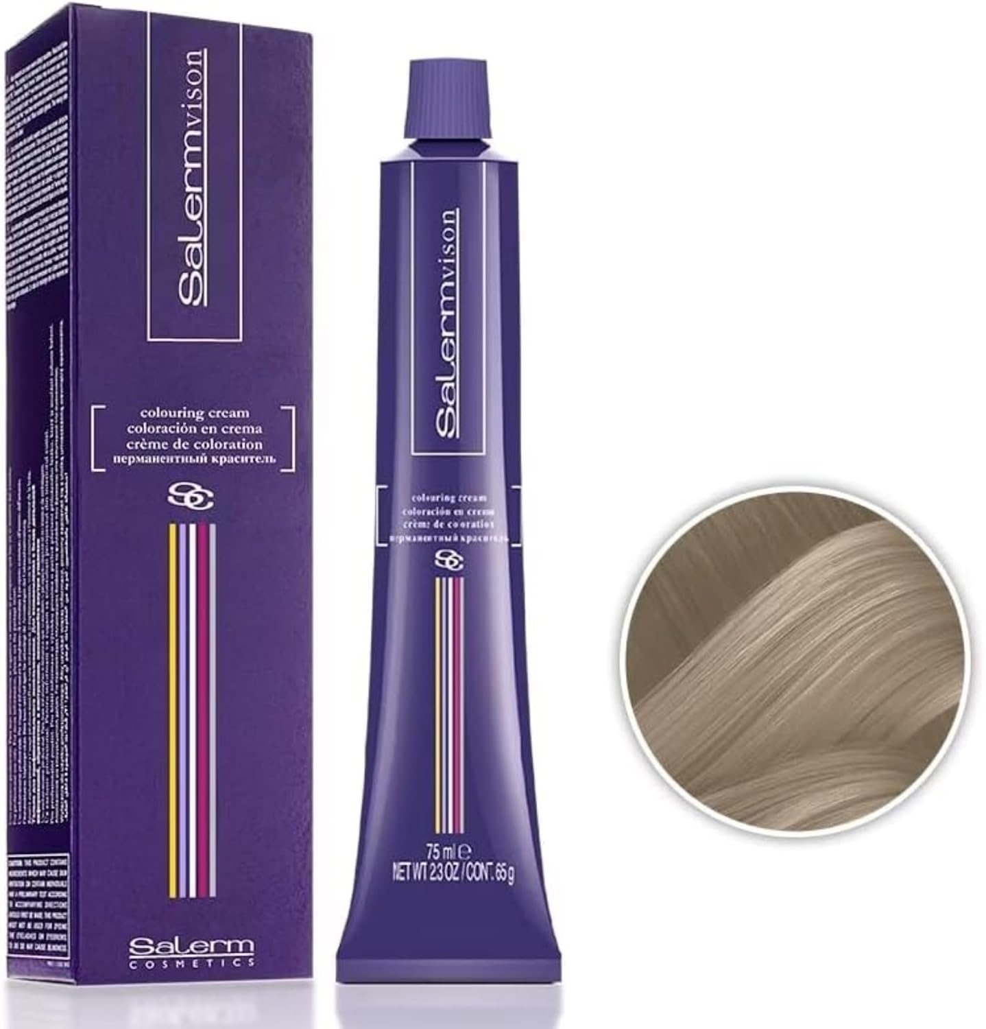 Salermvison Hair Coloring Cream #12.112 Extra Platinum Blonde Copenhagen, 2.3 Ounce