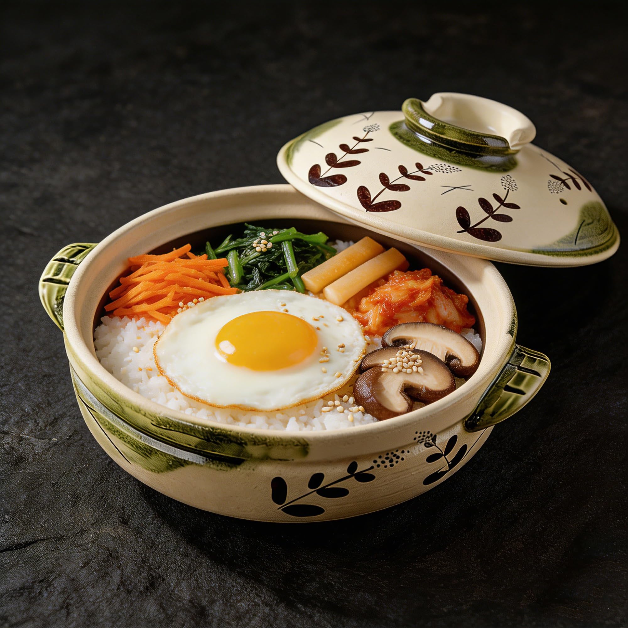 Gliniany garnek do gotowania, ceramiczny, odporny na wysokie temperatury, holenderski piekarnik do zup, gulaszu, owsianki, Bibimbap, wszechstronne naczynia ceramiczne do codziennego użytku w kuchni