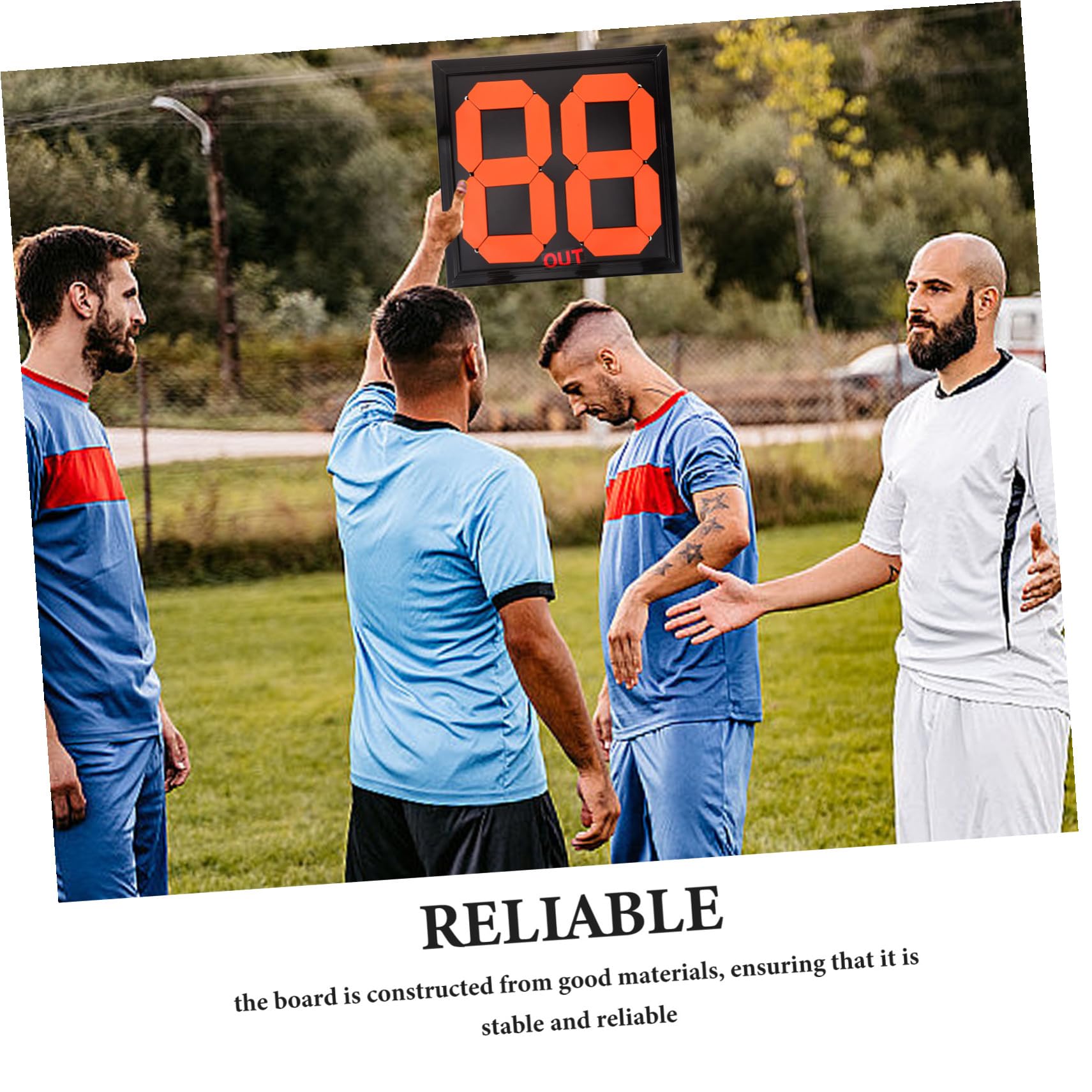ibasenice Tabellone Sostituzione Calcio Manuale Numeri, Pp per Arbitri | Campi Gara e Partite, Segnalazione Chiara e Visibile, Accessorio Affidabile per Gestione Cambi
