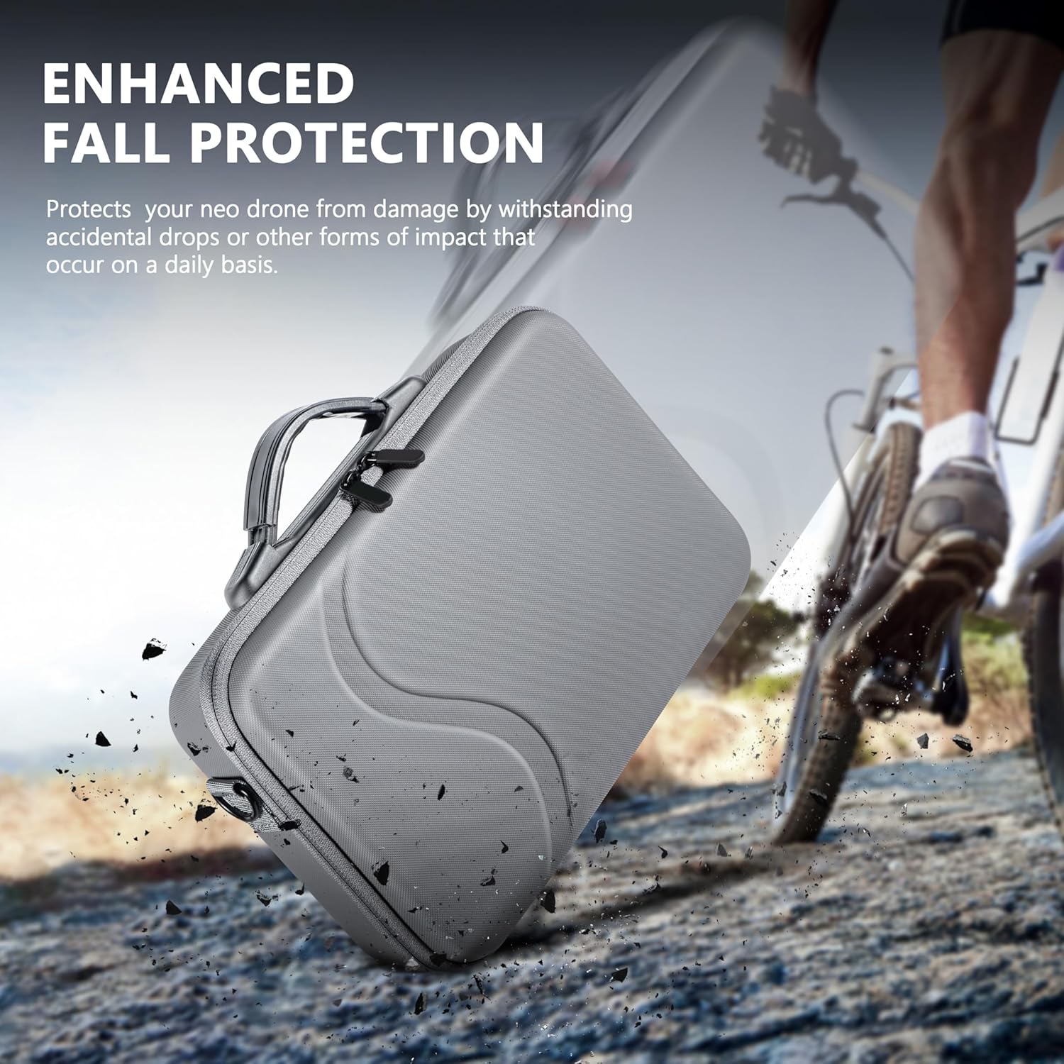 Tomat Action 5 pro Carry Case, Portable Carrying Travel Bag for DJI Osmo Action 5 pro/4/3 Adventure Combo Accessories For DJI MIC 2 /Multifunctional Charging Handle - Image 5