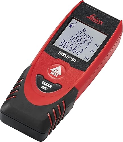 Miniatura 4 de Leica DISTO D1 - Medición de distancia láser de 120 pies con Bluetooth 40 negrorojo