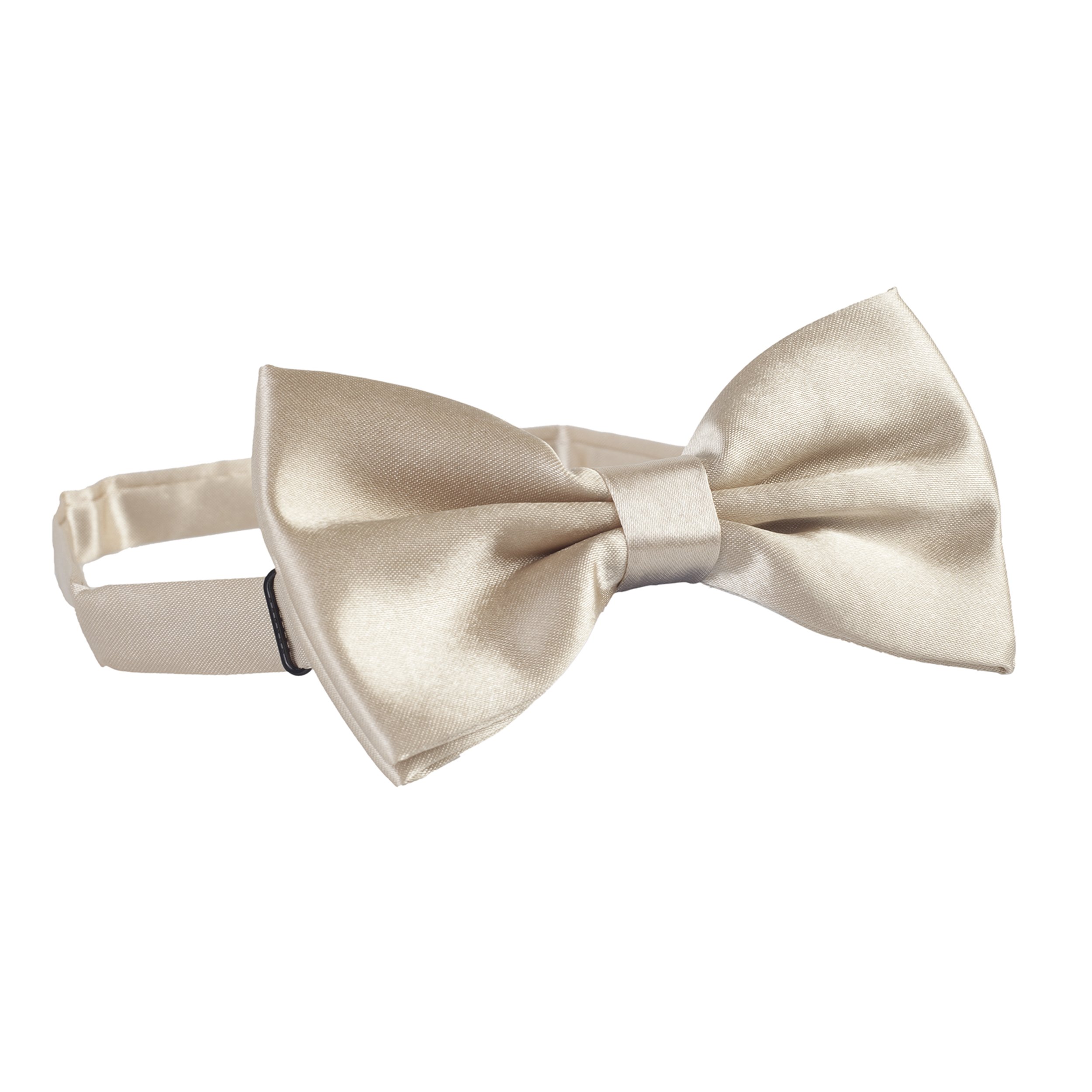 The Tie Company Men's Champagne The Tie Co™ Pre-Tied & Adjustable Satin Solid Colour Classic Plain Bow Tie (Champagne)