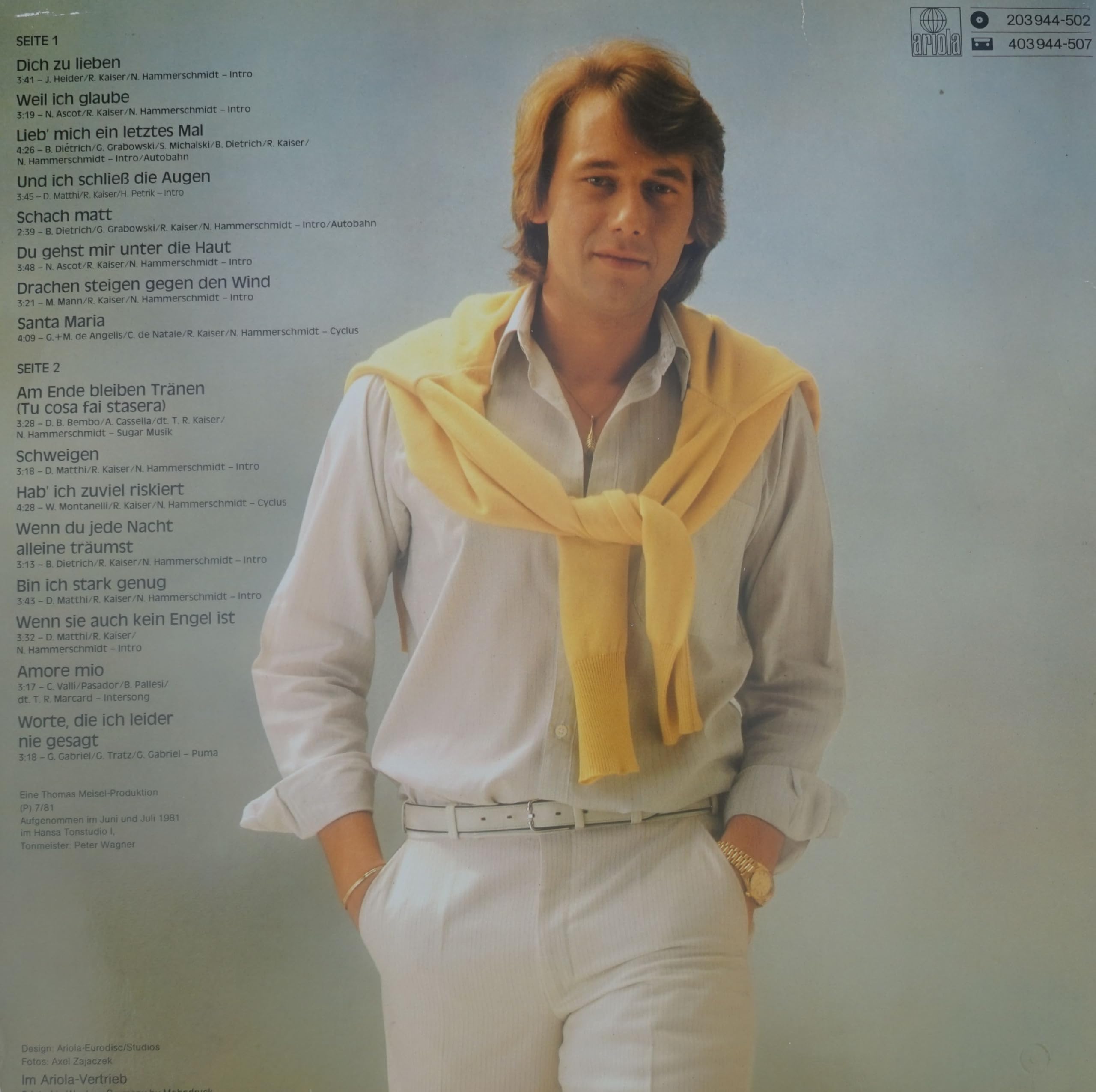 Roland Kaiser - Dich Zu Lieben - Hansa - 203 944, Hansa - 203 944 - 502