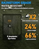 Vista 34 de Sombrero de lluvia impermeable para mujer, ala ancha, UPF50+, sombrero de sol de vaquero para hombre, plegable, suave, flexible, sombrero de playa