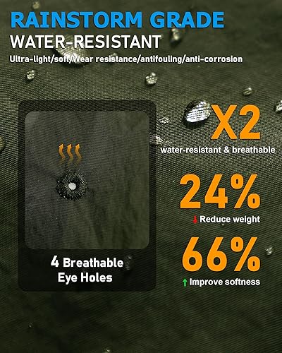 Miniatura 34 de Sombrero de lluvia impermeable para mujer, ala ancha, UPF50+, sombrero de sol de vaquero para hombre, plegable, suave, flexible, sombrero de playa