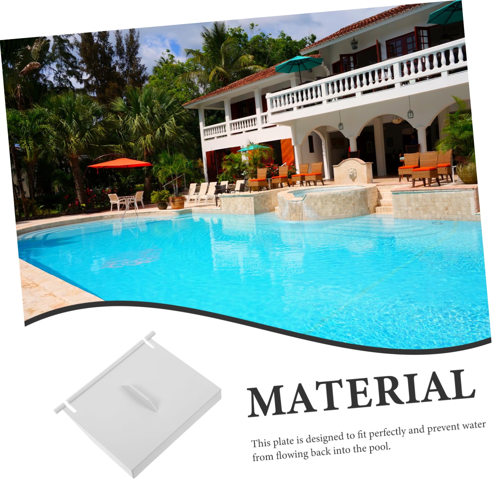SUPVOX Compuerta Skimmer Piscina Elevada Repuesto Compatible Resistente y Duradera