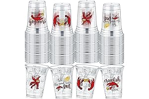 Havawish Bulk Crawfish Plastic Cups