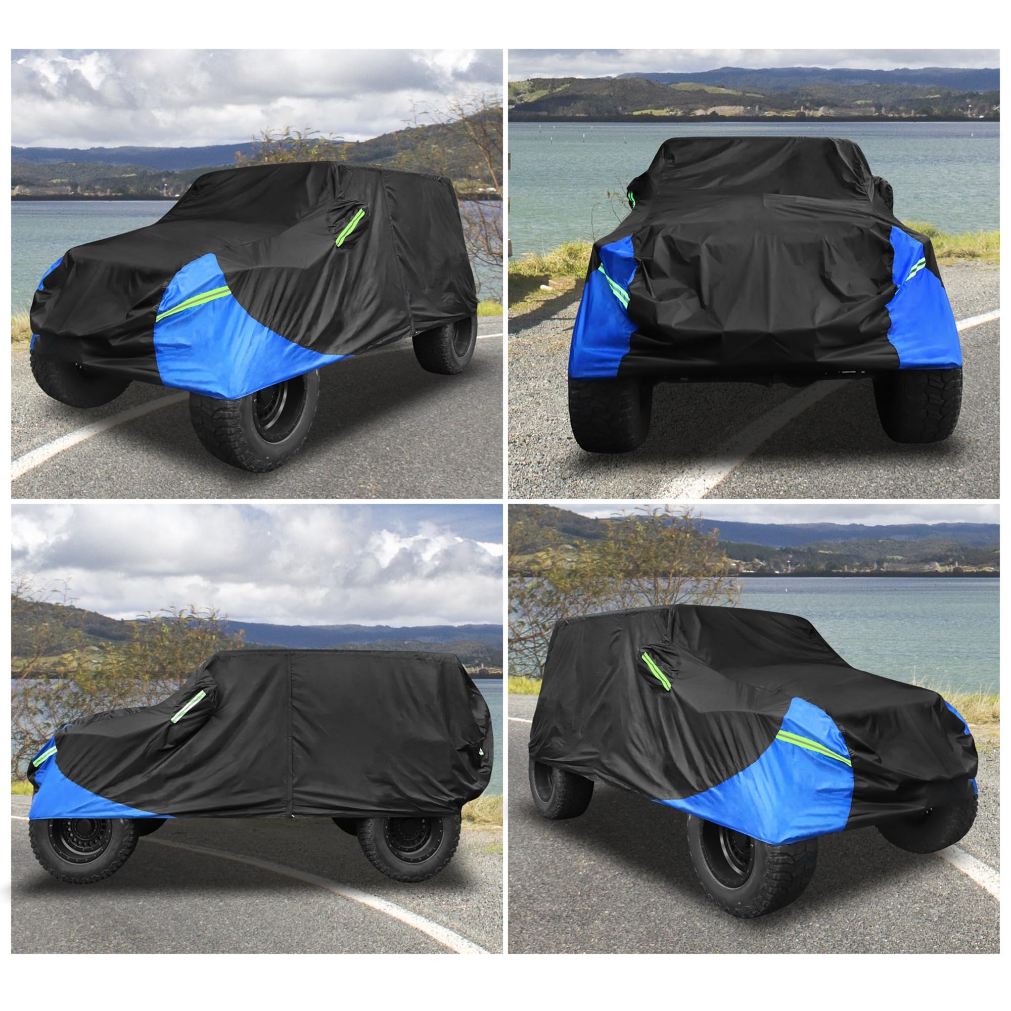 16 Layers Car Cover for Sports Coupe Small Car Waterproof All Weather2 Fit SUV Jeep Length 202-212 inch