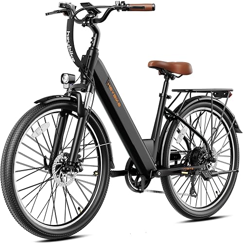 Heybike Cityscape 2.0 Electric Bike for Adults with 1200W Motor, 468Wh Removable Battery, 50Mile 24MPH 26" Electric Commuter Bike,7-Speed,UL Certified