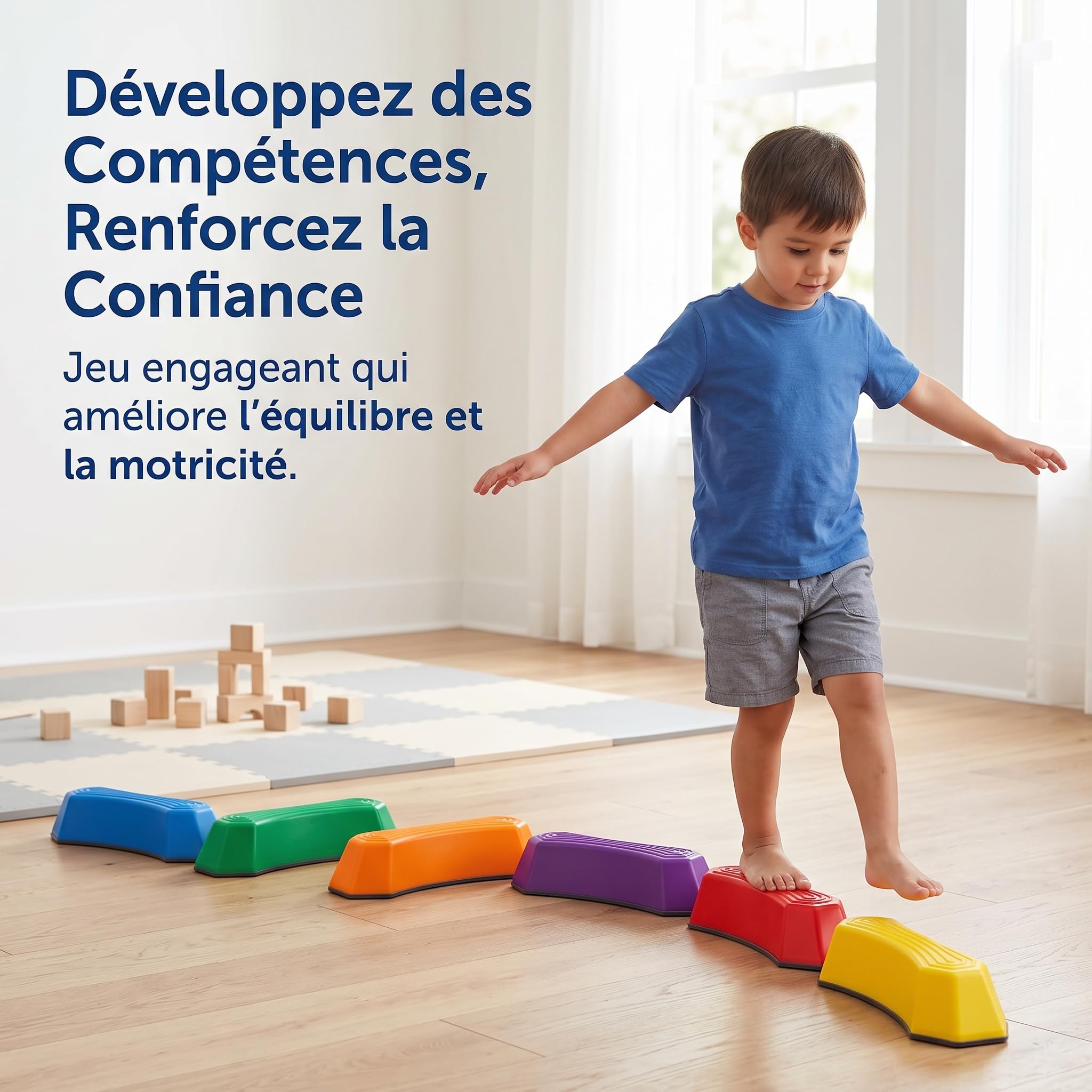 harayaa Kinder Gleichgewichtstrainer Balancetrainer Balancebrett Motorikspielzeug Koordinationsgerät für Indoor Und Outdoor aus Kinderfreundlichem für Zuhause Schule