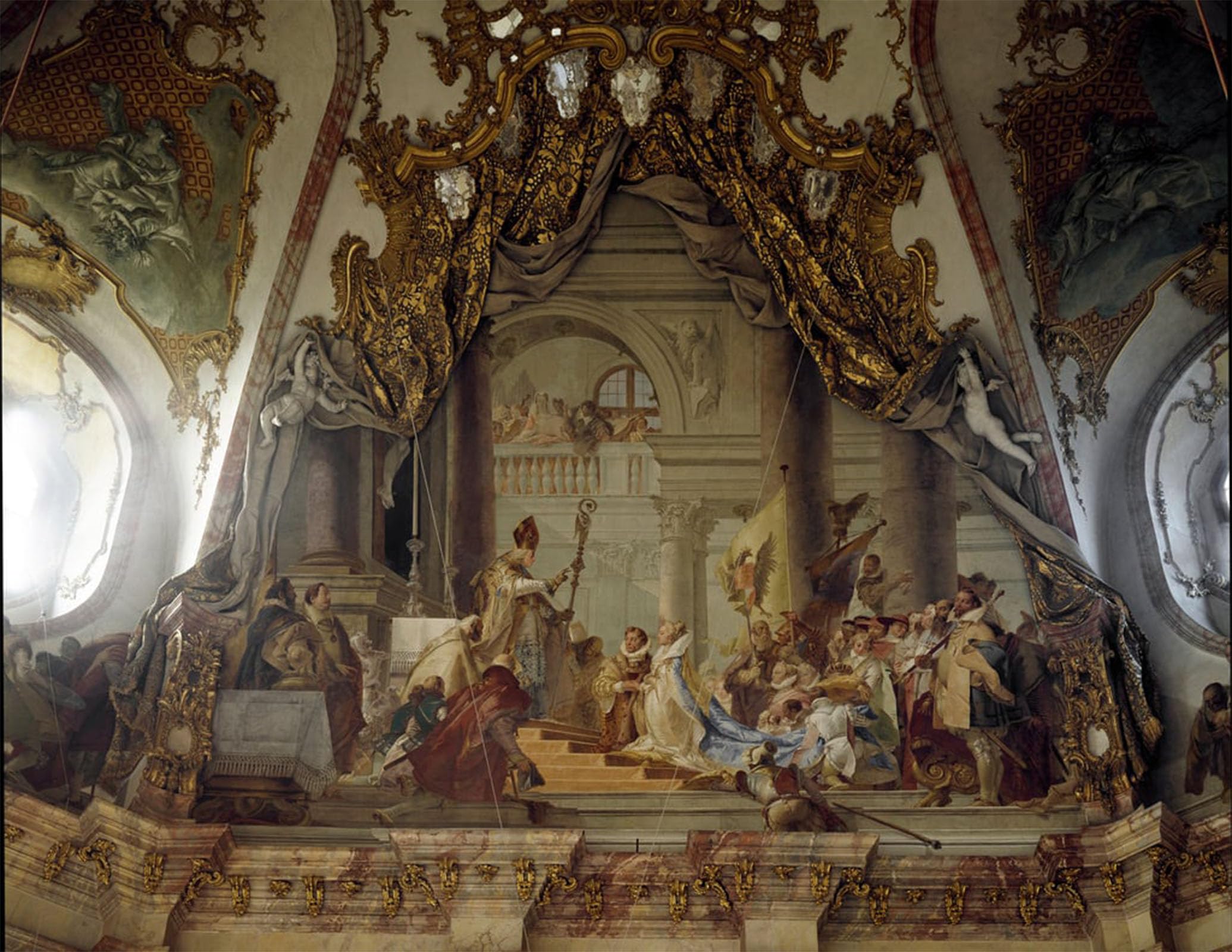 POSTERIIk Famous Animal Posters Vintage Picture the Wedding of Beatrice of Burgundy by Battista Tiepolo Modern Wall Decor for Home Decor 60x90cm