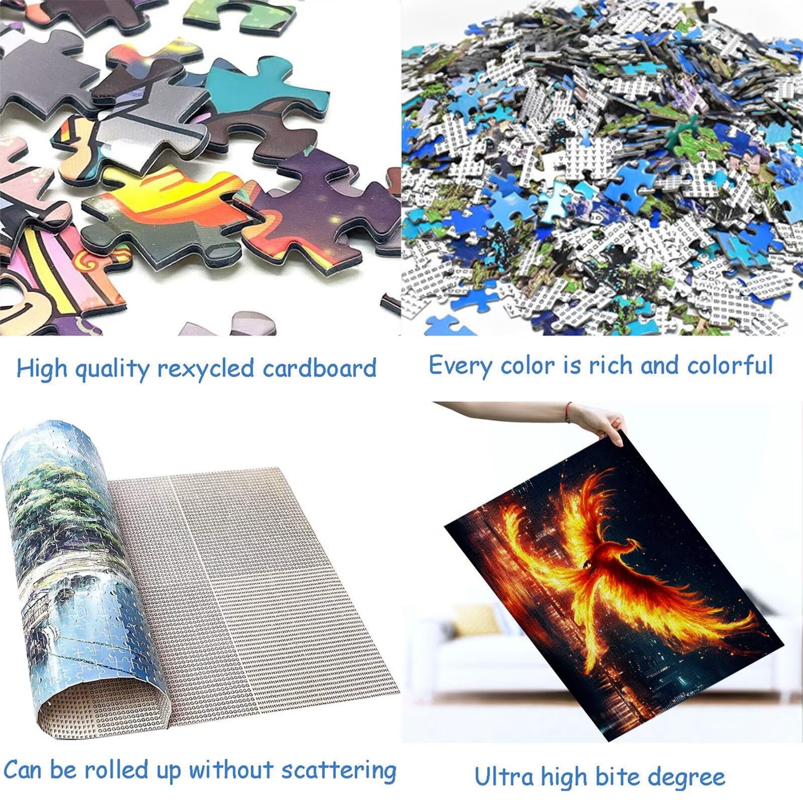 Puzzle 3000 elementów ptak puzzle dla dorosłych miasto 122 x 81 cm Unikalne rzemiosło klasyczne 3D drewniane układanki do rodzinnych gier aktywnych, układanka do samodzielnego wykonania nawet do