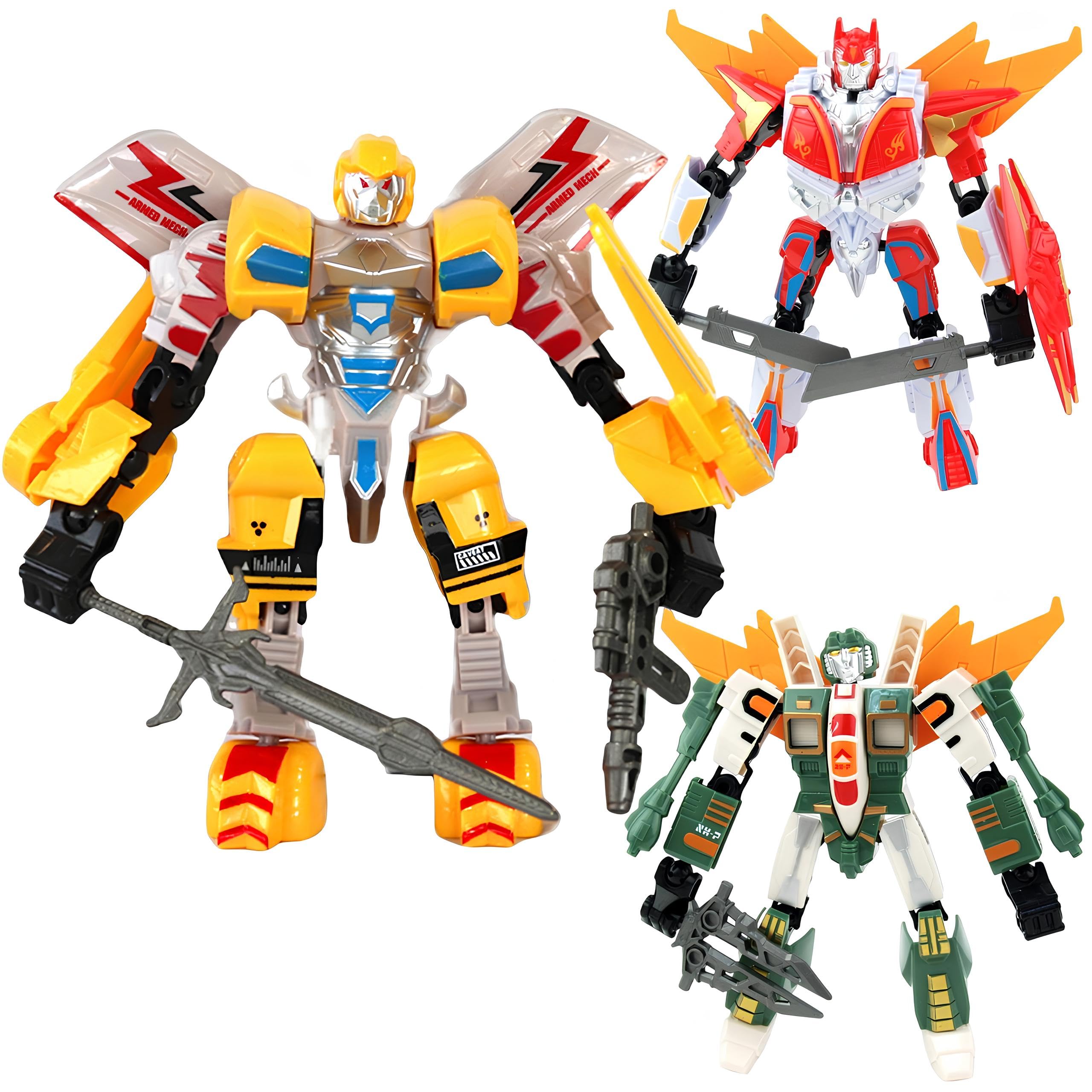 Robot Transformable Robots Car Plane Dinosaur Tyrannosaurus Triceratops Jurassic Dino Bot Mech Si and Become a Giant Robot Mecha Transformable Vehicle Transform Bot Mech - Image 2