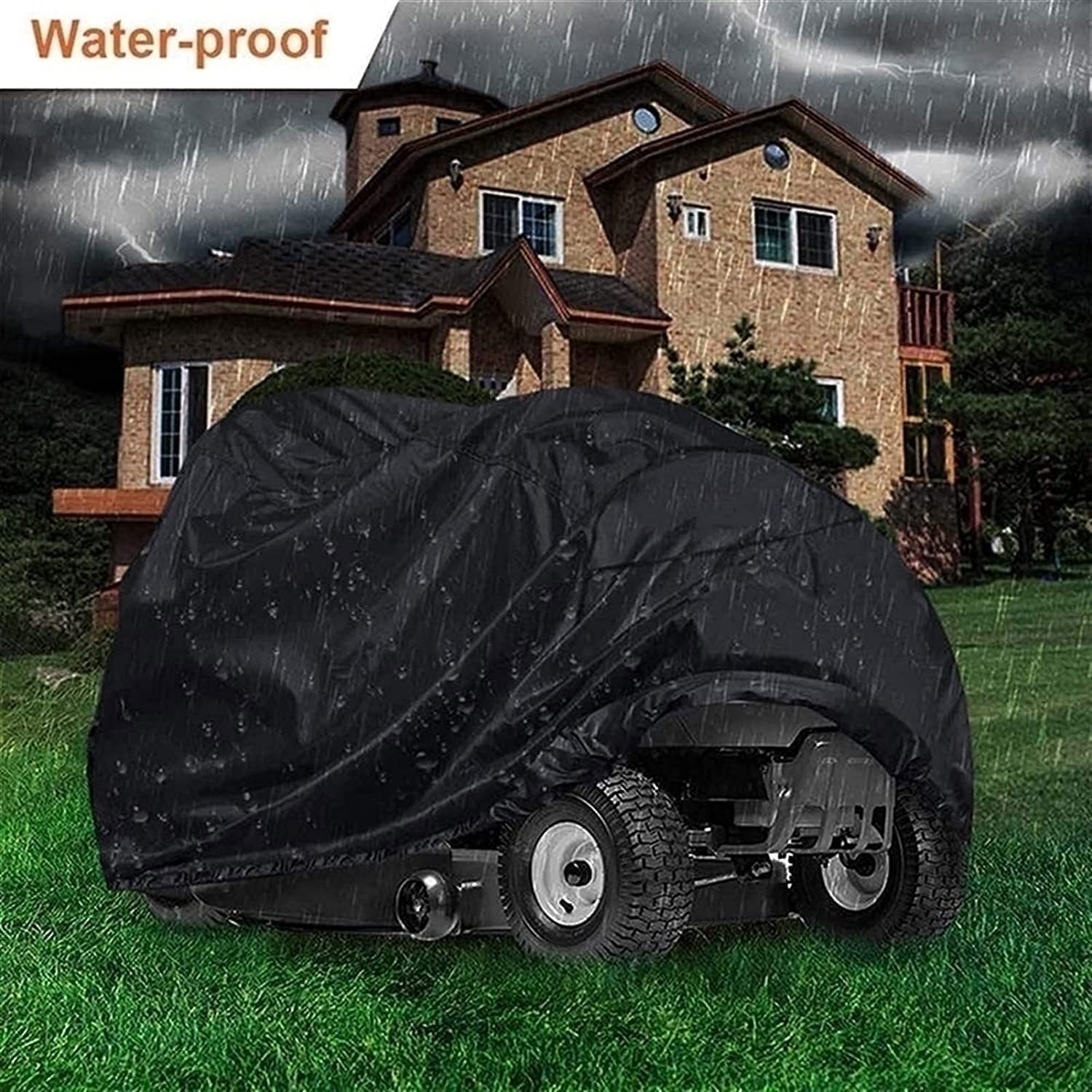 HeavyDu Ln - Cubierta para cortacésped, resistente a los rayos UV, impermeable, a prueba de polvo, protección para cortacéspedes, jardín al aire libre, compatible con todos los modelos