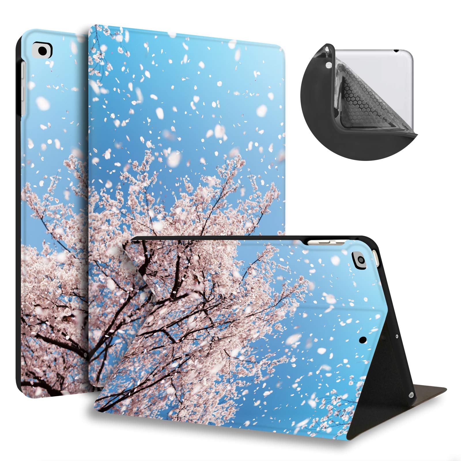 Huasiru Custodia Magnética Con Copertura Per IPad 9.7 2018/2017, IPad Air/Air 2, Funzione Sospensione/sveglia Automatica, Supporto Regolabile, Leggera