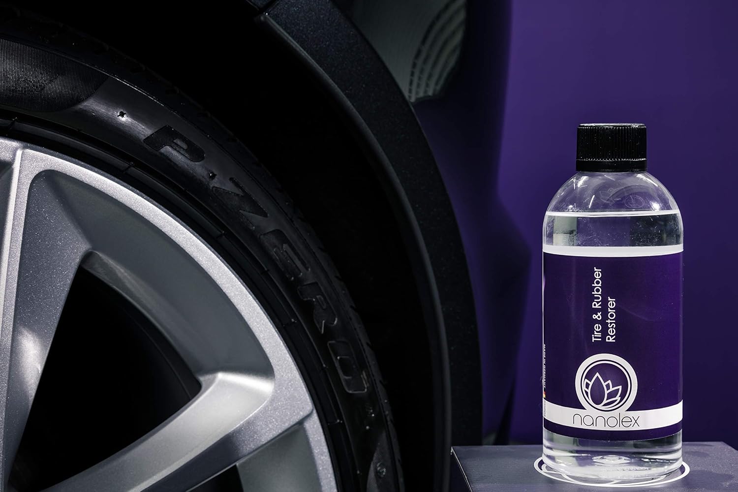 Nanolex Tyre & Rubber Restorer 100 ml Tyre and Rubber Care Car Motorcycle Detailing