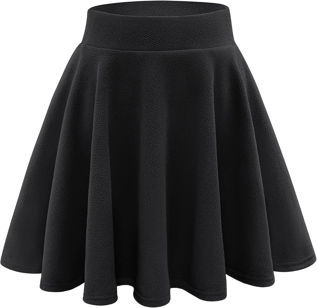 Stelle Falda skater informal para mujer Mini falda pantalón plisada acampanada con pantalones cortos | Falda pantalón skater informal, corte A, cintura alta, pantalones cortos integrados, ajuste favorecedor, básico, versátil, elástico, uso diario
