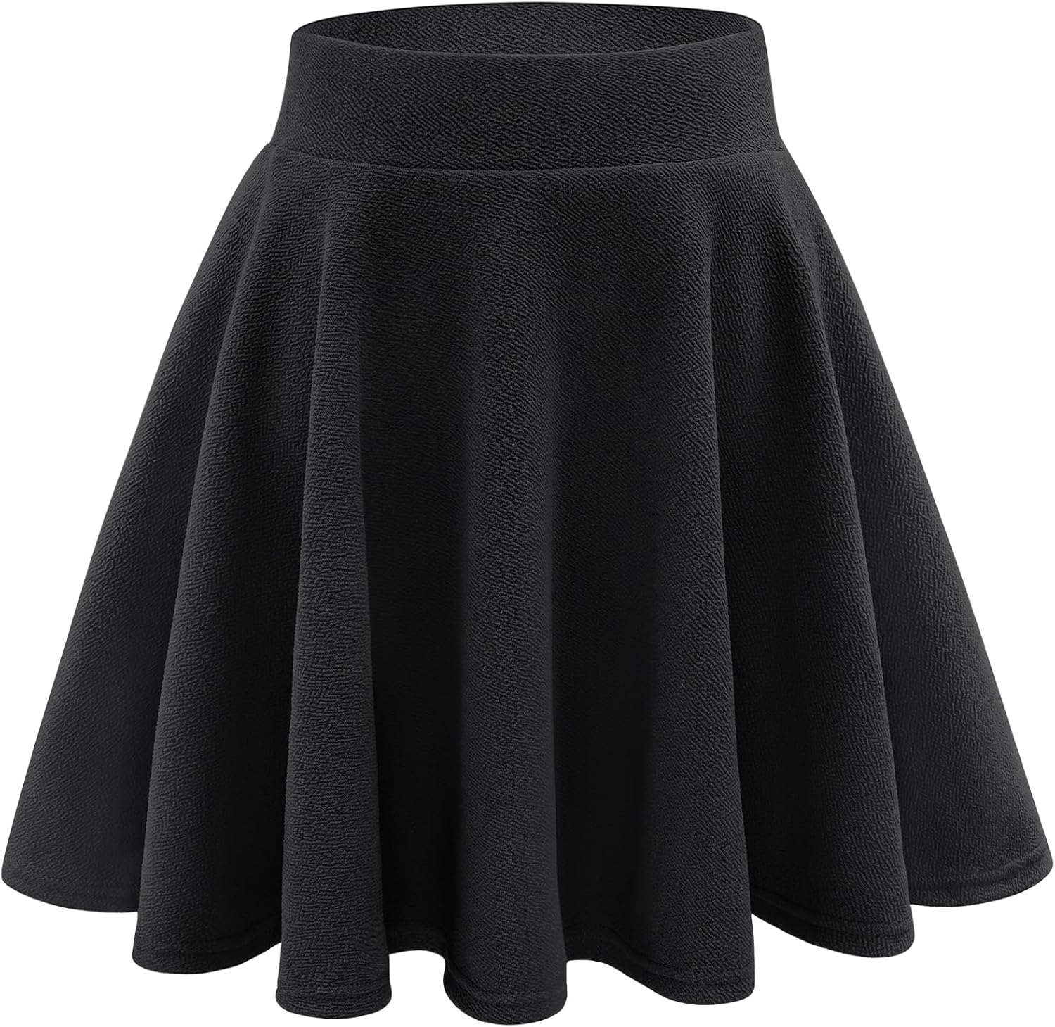 Stelle Women's Casual Skort with Shorts Basic Versatile Stretchy Flared Pleated Skater Mini Skirts