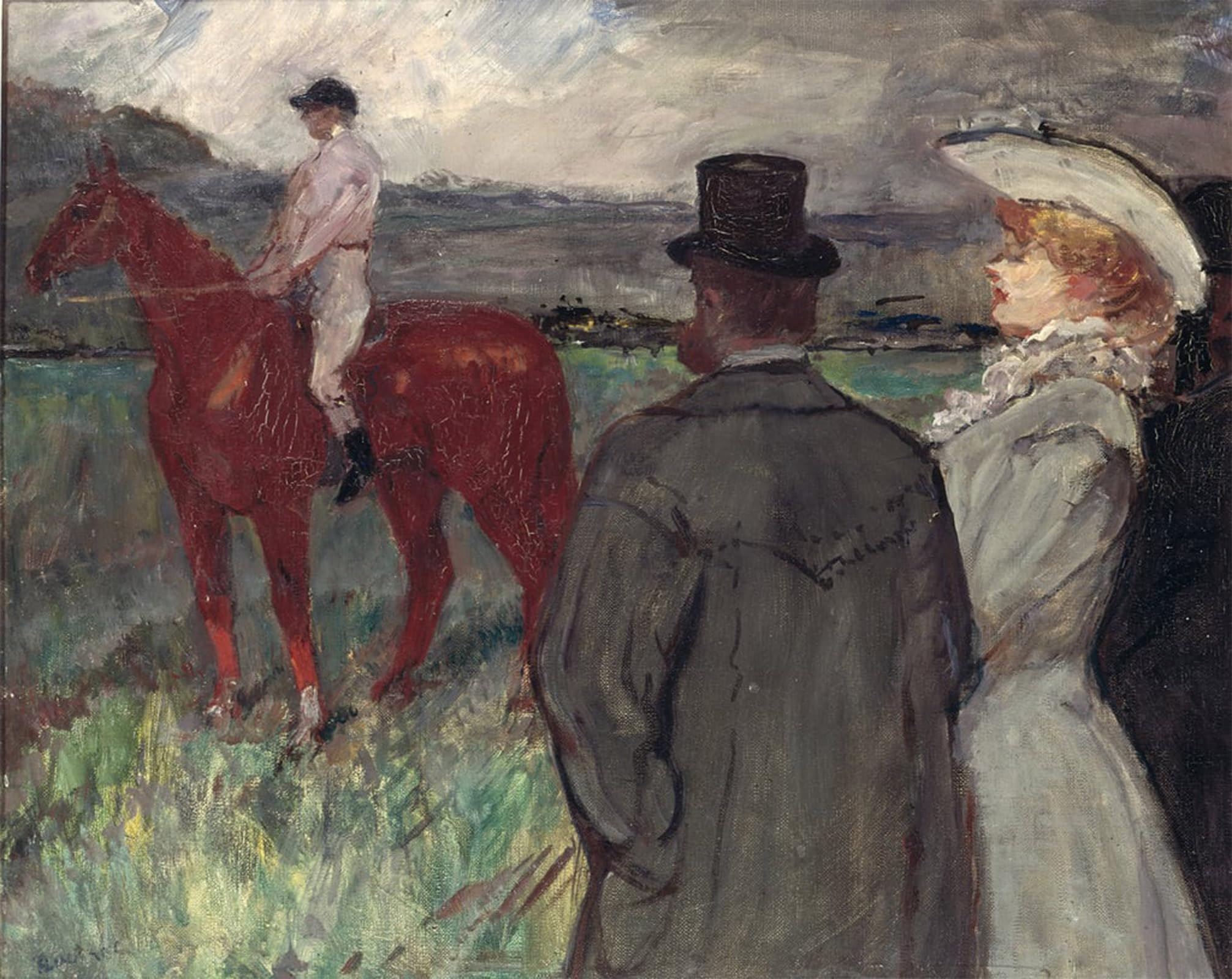 POSTERIIk Famous Modern Artwork Art Mural At the Racecourse by Henri De Toulouse Lautrec Oil Paintings Pictures for Home Decor 60x90cm