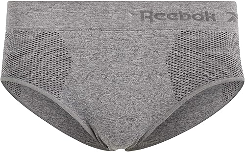 Miniatura 5 de Reebok Bragas hipster para mujer, paquete de 5 unidades de ropa interior elástica sin costuras con cintura relajada sin etiqueta (S-XL)