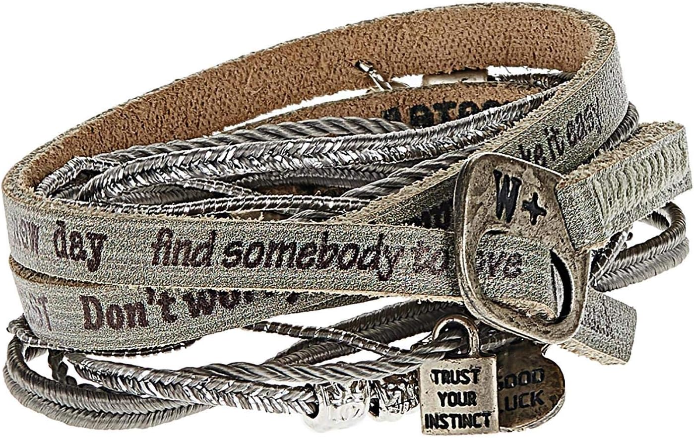 We Positive NI507 Leather Nice Collection Bracelet for Women