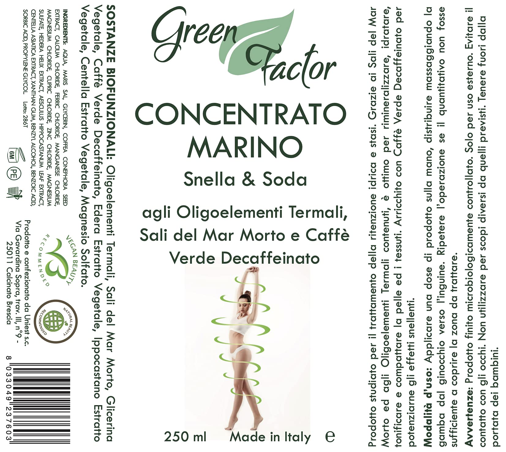 Set per il corpo - prodotti professionali preziosi biologici di alta qualità MADE IN ITALY