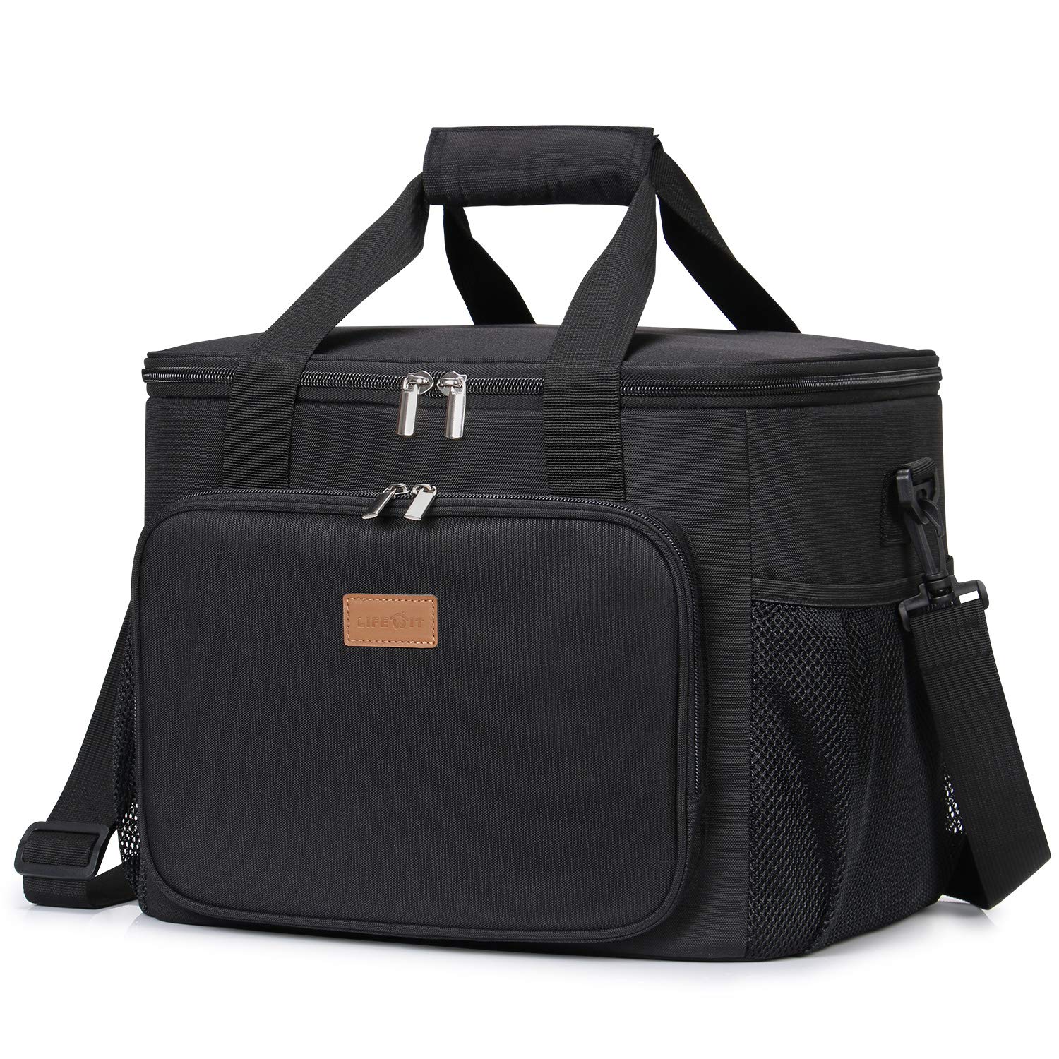 Lifewit24L Insulated Lunch Bag Cooler for Lunch/Work/School/Beach/Picnic, Black