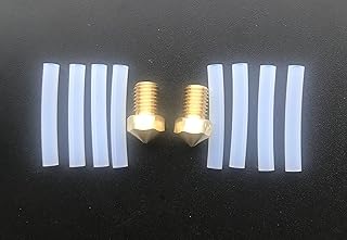 FlashForge Creator Pro 2 3D Printer Repair Parts, 2 Nozzles and 8 Teflon Tubes