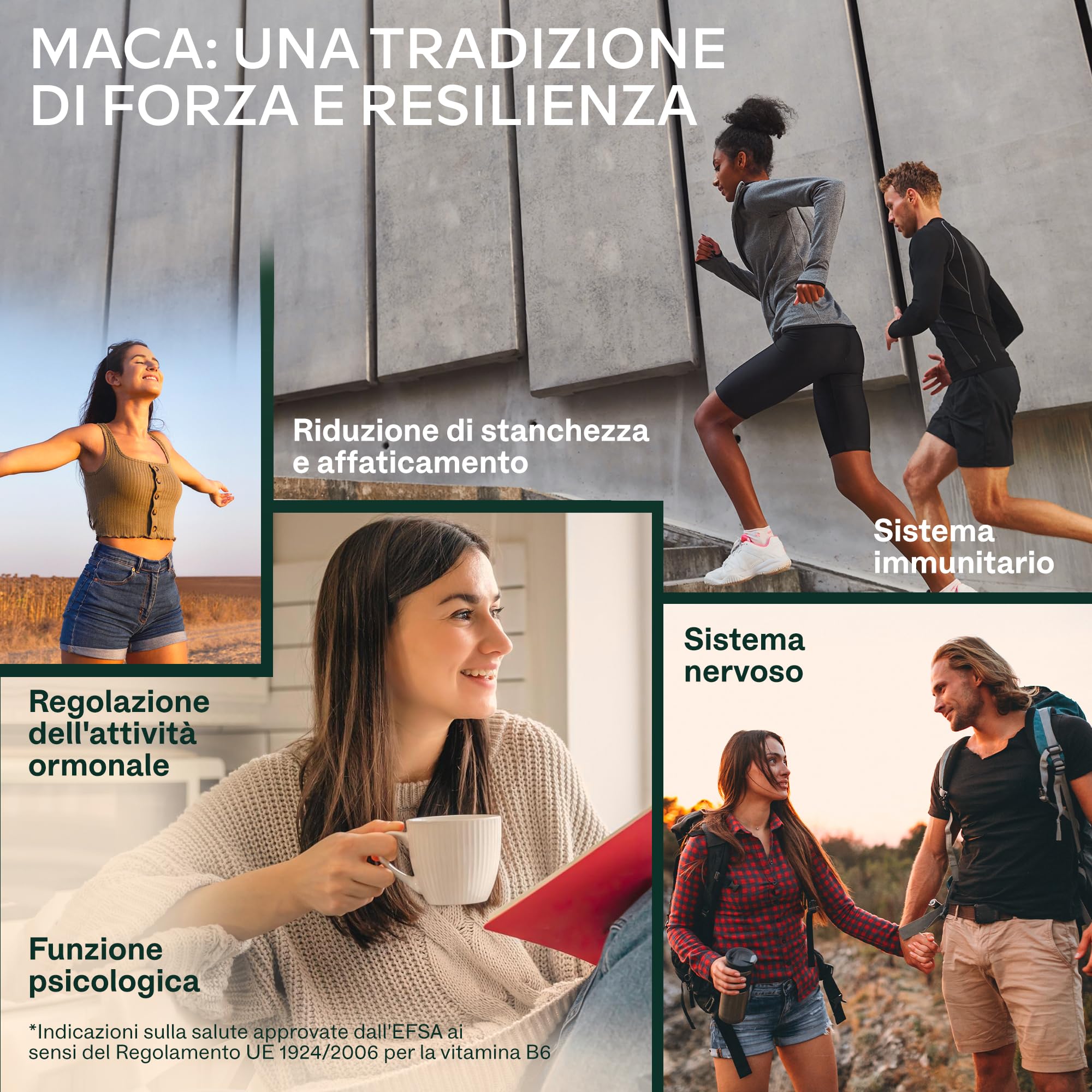 Maca Peruviana 57000mg | Estratto 100:1 di Black Maca Nera Extra Forte + 10:1 Maca Gialla con L-Arginina, Panax Ginseng Coreano, Vitamina B6 P5P, Pepe Nero - Integratore Uomo Donna - 120 Capsule