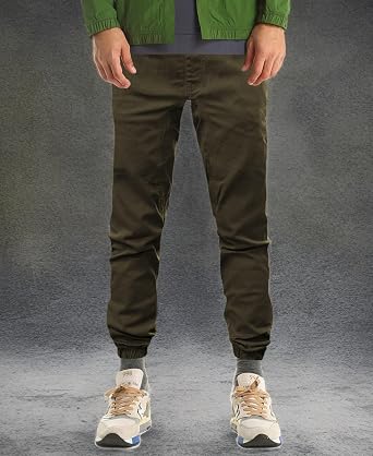 Southpole Boys Twill Jogger Pants in Basic Stretch Twill Fabric