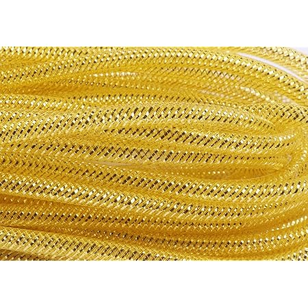 YYCRAFT Tubo De Malla Sólida De 25 Yardas Deco Flex