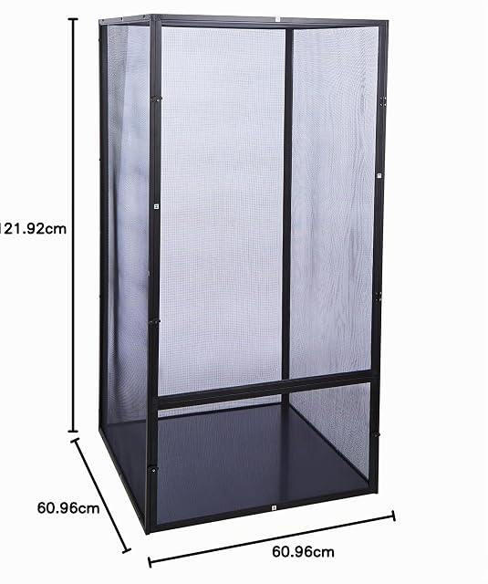 Foto 2 de 2 de Zoo Med Repribreeze Caja de Aluminio Anticorrosión para Reptiles, Jaula de Vidrio para Dragones Barbudos