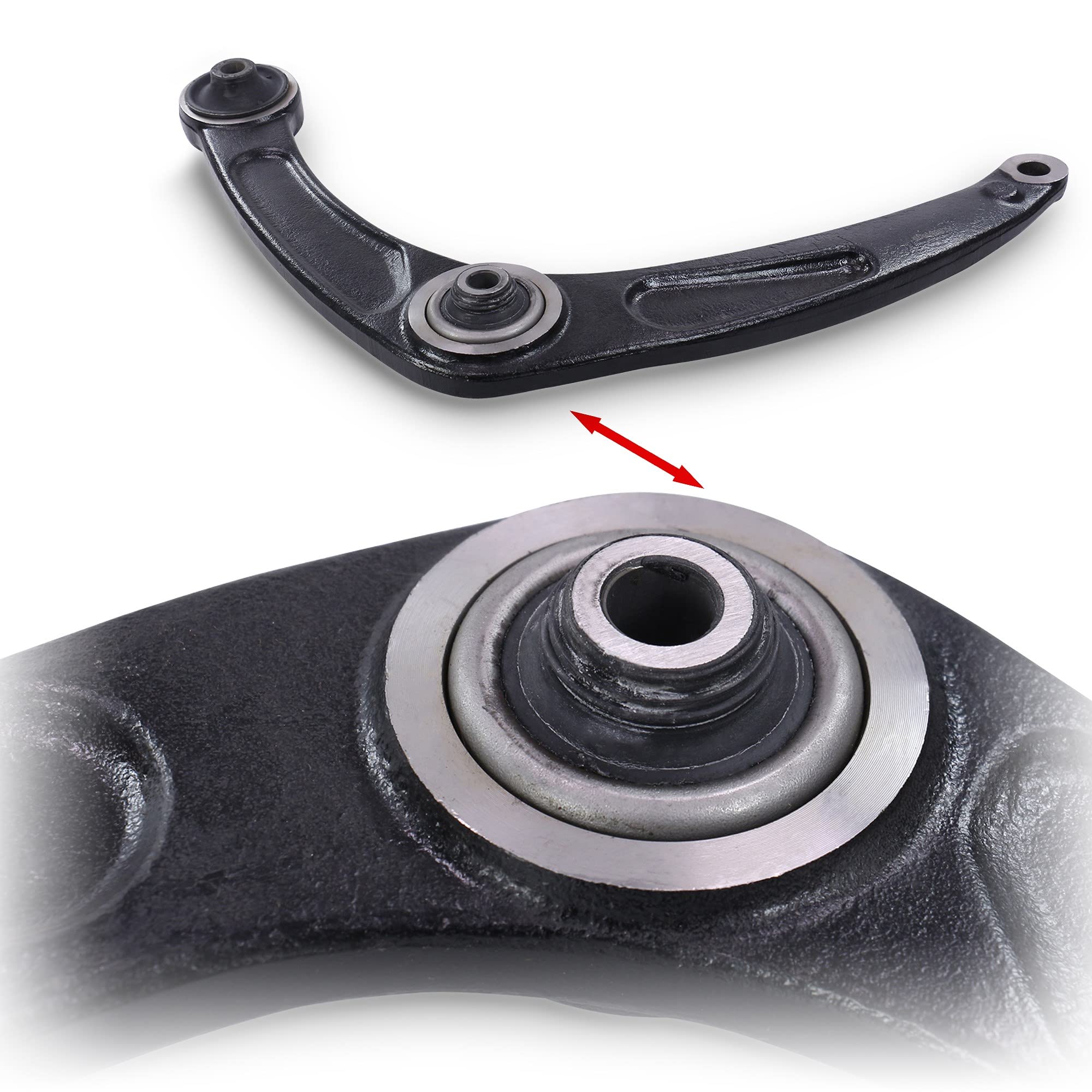 ATEC Germany 2x bras de suspension avant en bas à gauche à droite avec | Compatible avec: CITROËN BERLINGO / BERLINGO FIRST Kasten/Großraumlimousine, BERLINGO Kasten/Großraumlimousine