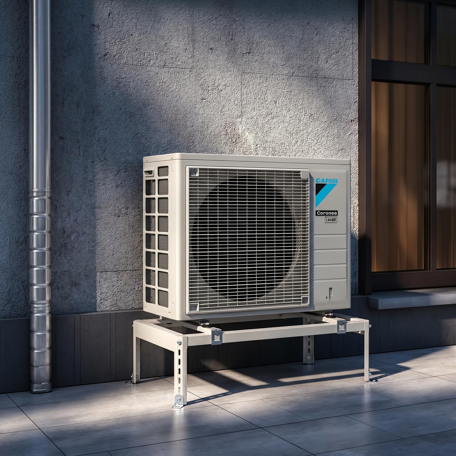 Maclean MC-864 Klimaanlage Bodenständer Wärmepumpe Klimaständer Gestell 280-870mm / 230-450mm bis 70kg max 36000 BTU