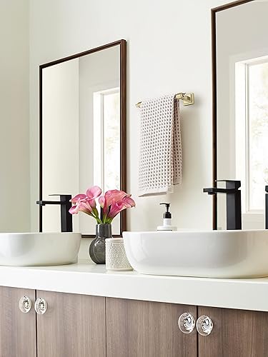 Vista 193 de Amerock BH36062CG10 - Toallero de mano Glacio de 5-7/16 pulgadas de longitud para pared de baño y cocina pequeña, accesorios de baño Transparente