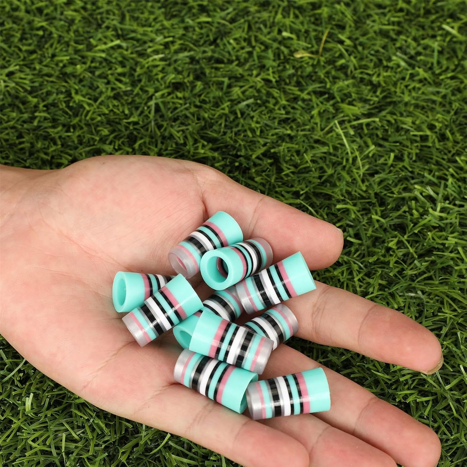 10Pcs Golfing Iron Ferrules Colorful Golfing Iron Ferrules Fit 0.35Inch 0.37Inch Iron Shafts Golfing Equipment