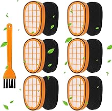 6 Pack Filters for Philips SpeedPro Max Battery Vacuum Cleaner - Replacement Filter for Philips SpeedPro Max Aqua Plus, Washable, Compatible with FC6812 FC6813 FC6822 FC6823 FC6826 FC6723/01 FC6901