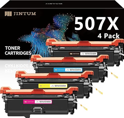 Cartucho de tóner 507A 507X compatible con HP 507A 507X Juego de cartuchos de tóner CE400X CE401A CE402A CE403A para HP Laserjet Enterprise M551