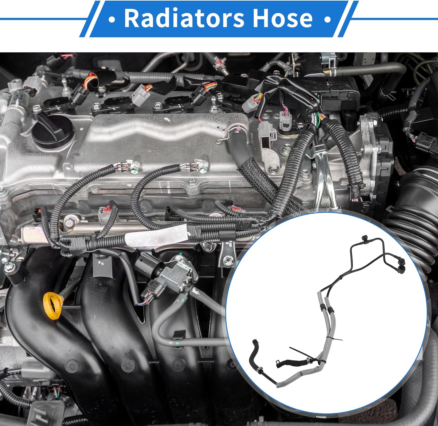 1 Pc Radiators Hose for Mercedes-Benz GLC300 2016-2019 GLC350e 2018-2020 Good Sealing Plastic Black Engine Overflow Reservoir Vent Hose