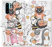 Vista 7 de Funda de repuesto para Huawei P30 Pro P30 Mate 30 Pro Mate 30 Mate 20 Pro Mate 20 Magnético Fast Food Art Salsa Folio Popcorn PU Cuero Tarjetero