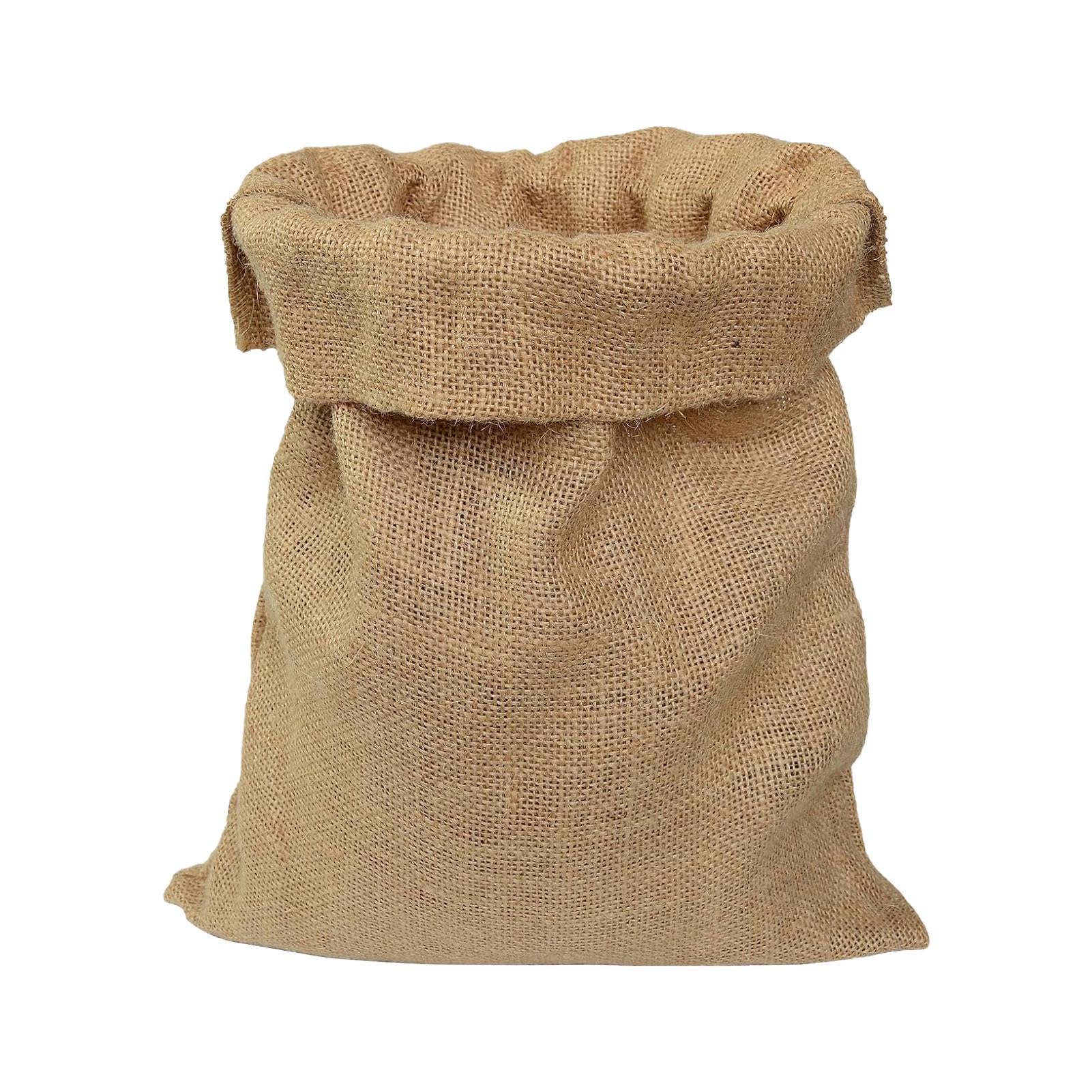 Large Reusable Hessian Sack - Open-Top Burlap Storage Bag for Potatoes/Onions/Vegetables, Woven Natural Sack for Sand, Plants & Heavy-Duty Storage (40 * 60cm)